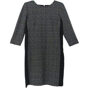 ALYXdress Women's Black and White Textured Shirt Dress Size 6 3/4 Sleeve.
